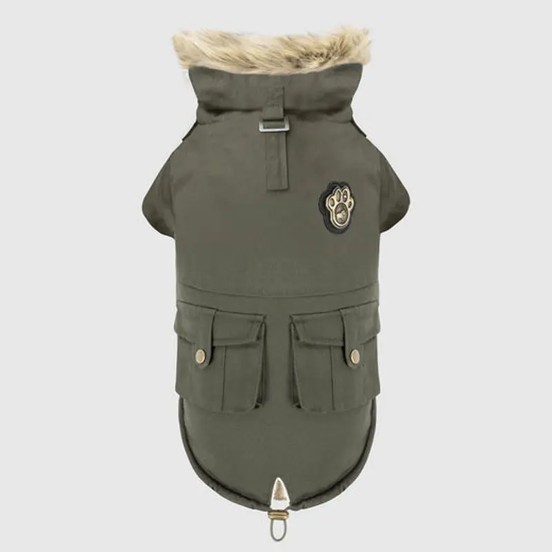 Canada Pooch Alaskan Army Green Parka Size 8