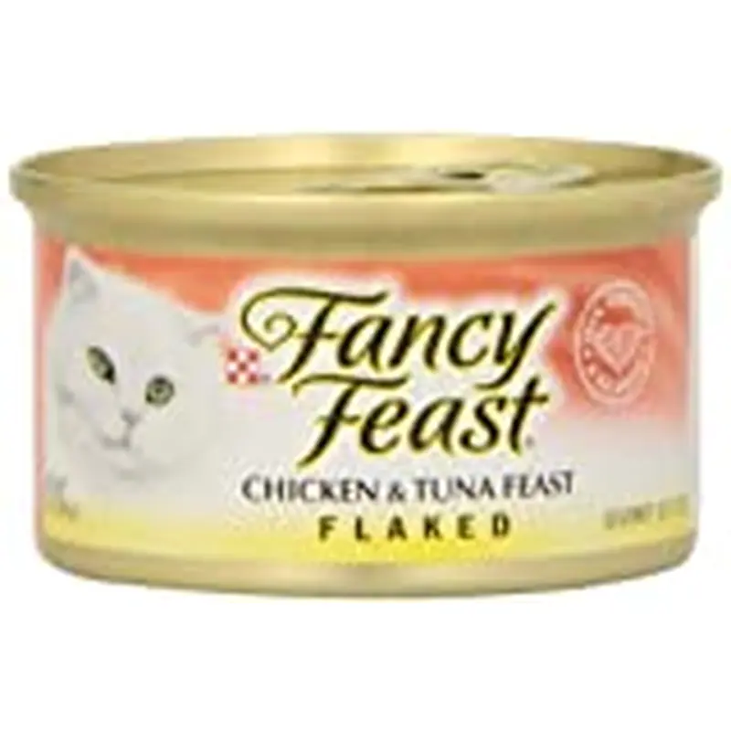 Fancy Feast Wet Cat Food  Flaked Chicken & Tuna Feast  3 oz. Can