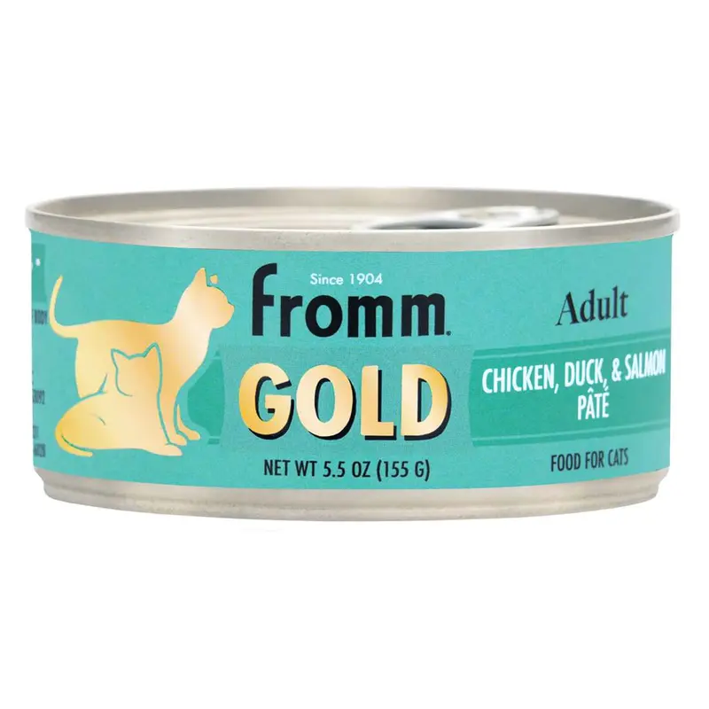Fromm Gold Chicken Duck Salmon Pate 5.5 oz Cat Food Can