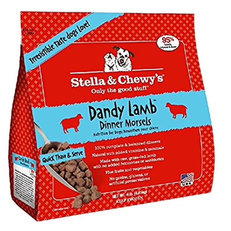 Stella & Chewys Dandy Lamb Frozen Dinner Morsels Dog Food 4lb
