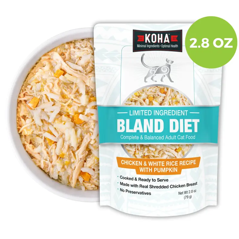Koha Limited Ingredient Chicken & White Rice Bland Diet for Cats