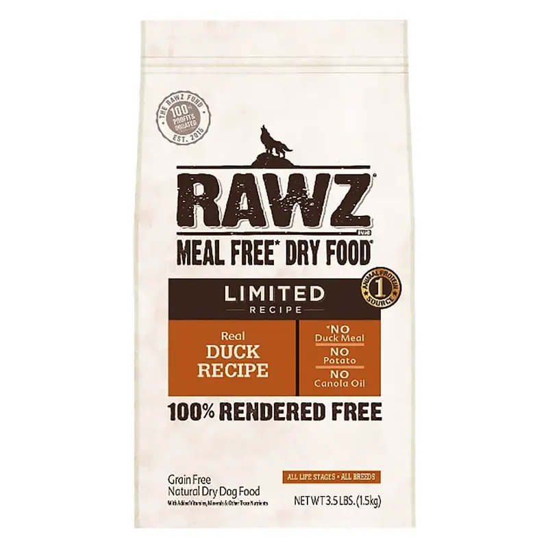 Rawz Dog Food Limited Duck 3.5lbs