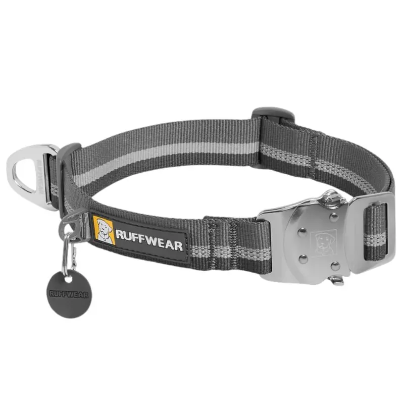 RuffWear Top Rope Dog Collar 20-26" Granite Gray