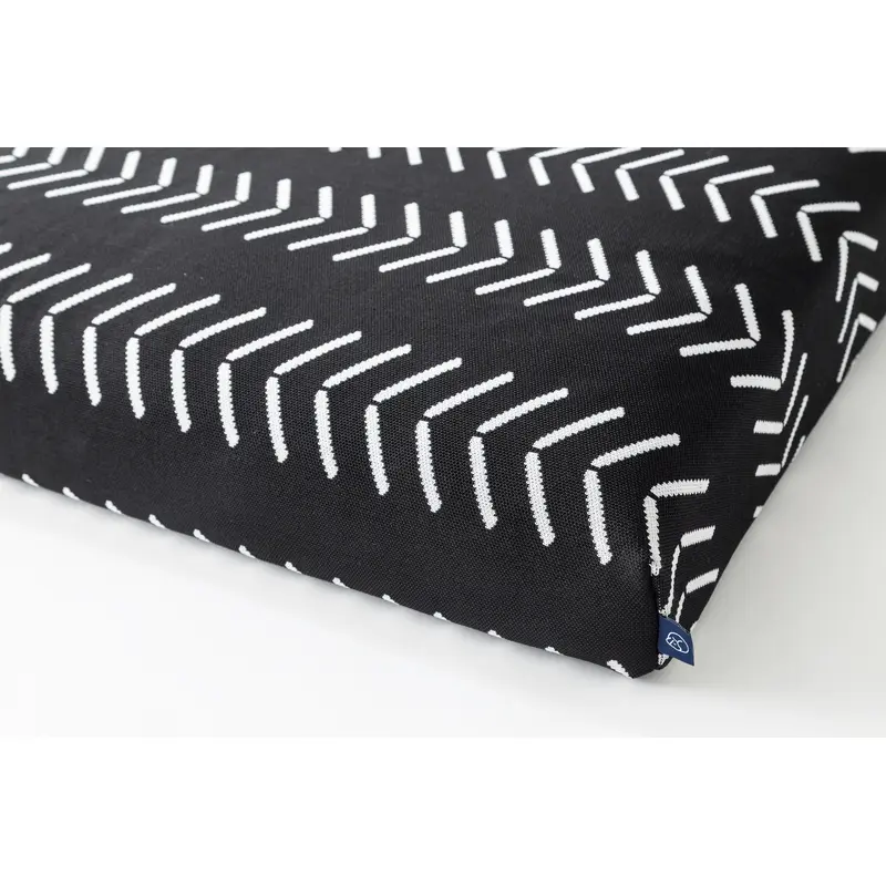 Black Chevron | Boho Dog Bed or Bed Cover