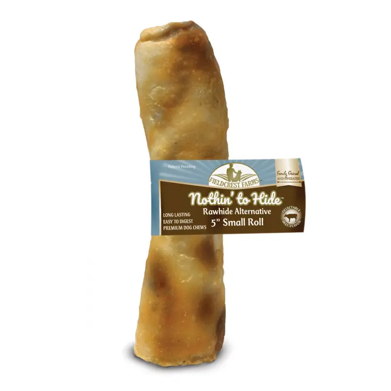 Fieldcrest Farms Nothin' to Hide Small Roll Beef Dog Chews