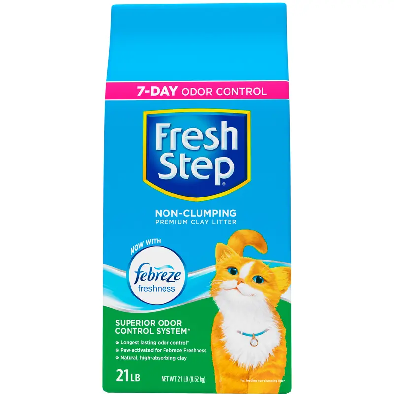 Fresh Step Non-Clumping Premium Cat Litter Scented 21lb