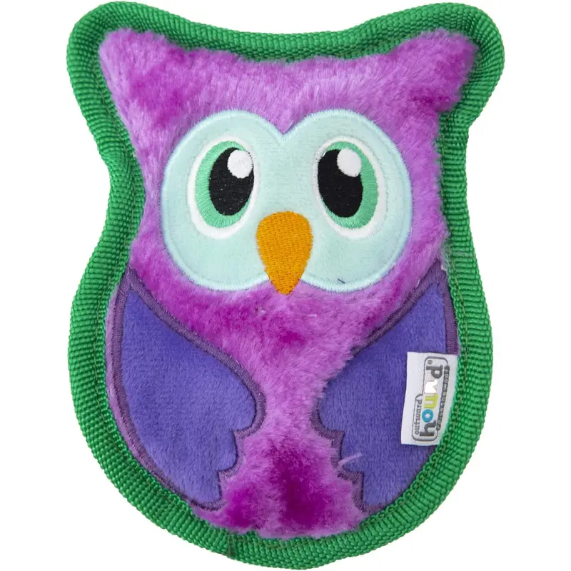 Outward Hound Invincibles Mini Owl Plush Dog Toy, XS