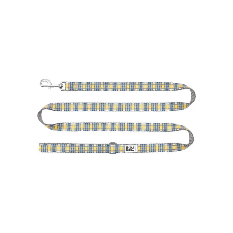 RC PETS Dog Leash, Marigold Plaid, 1x6'