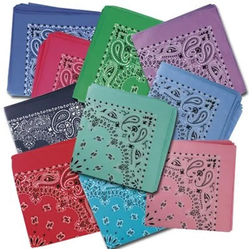 Bandana Paisley Assorted 22" Square