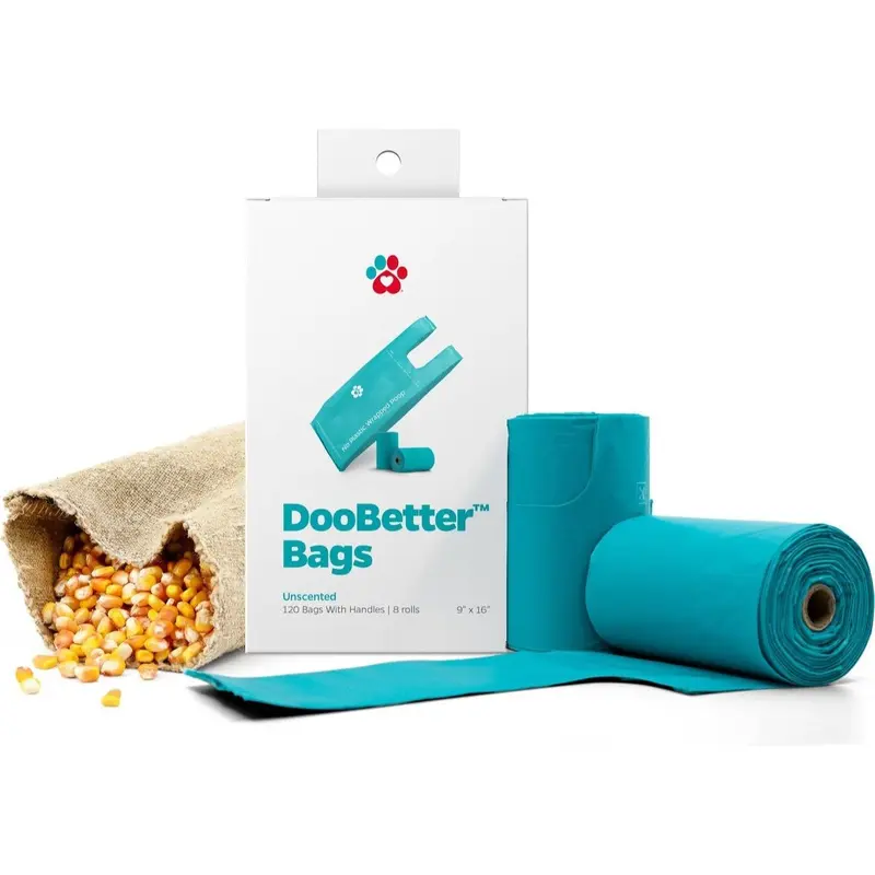 Pet Parents DooBetter 100% Plant Based Dog & Cat Waste Bags Unscented 120 count
