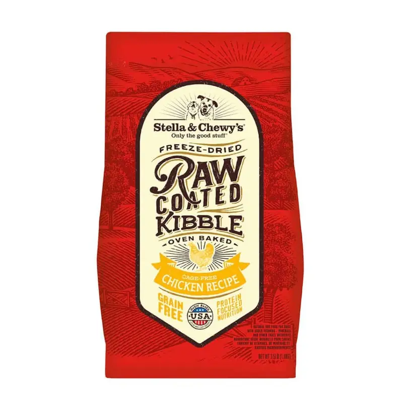 Stella & Chewy's Cage-Free Chicken Raw Coated Kibble Dry Dog Food 3.5lb