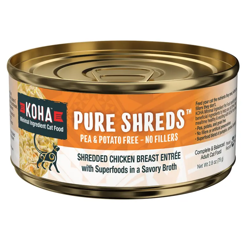 Koha Wet Cat Food 5.5oz Shredded Chicken