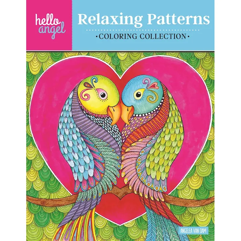 Hello Angel Relaxing Patterns Coloring Collection