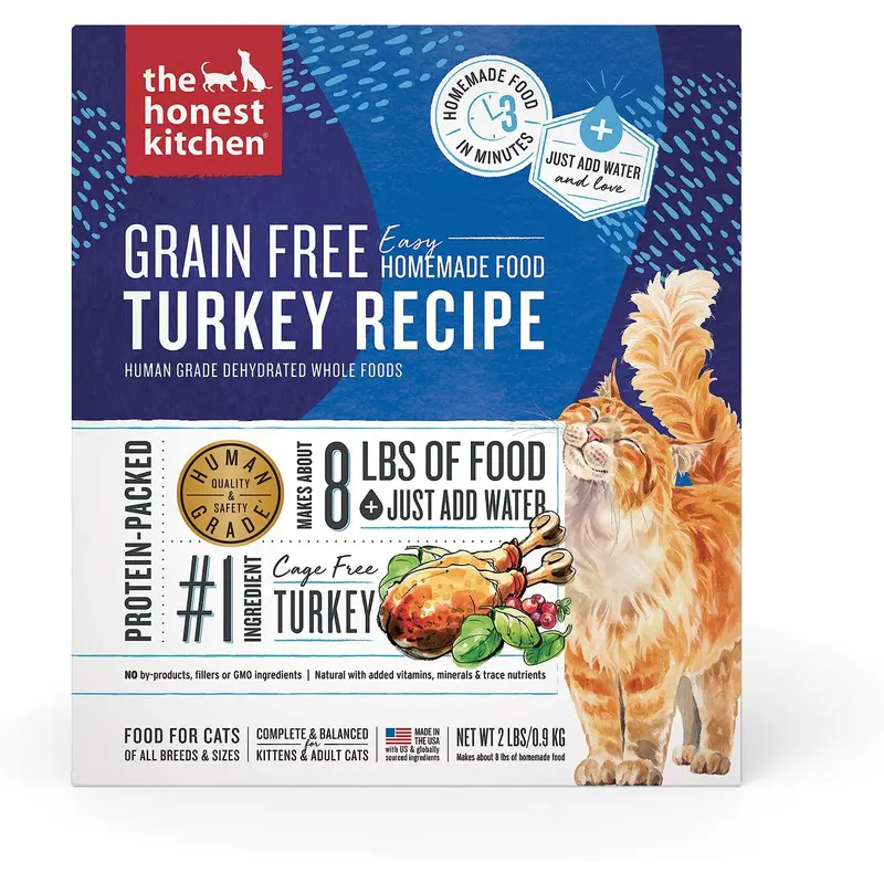 Honest Kitchen Cat Dehydrated Grain-Free Turkey Recipe