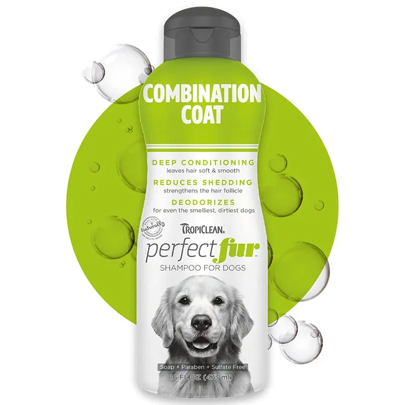Tropiclean PerfectFur Combination Coat Shampoo For Dogs 16oz