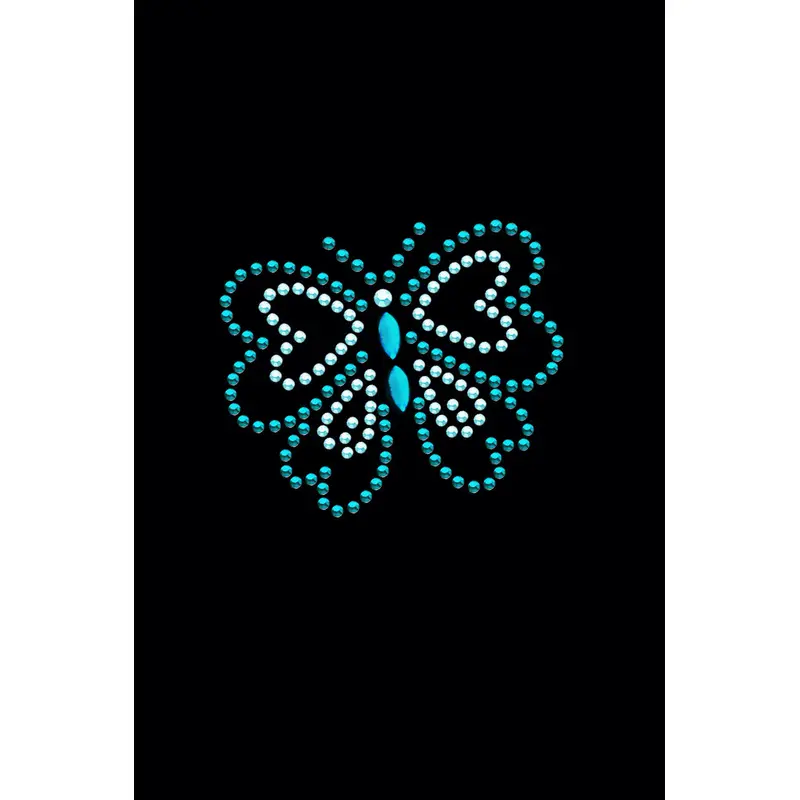 Blue Rhinestud Butterfly - Bandannas