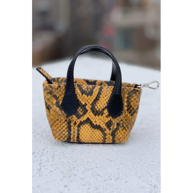 Clean Up Purse - Embossed Yellow & Black