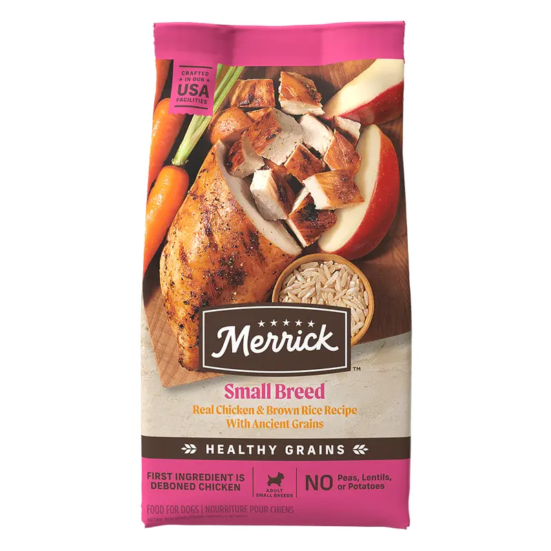 Merrick Small Breed Real Chicken & Brown Rice Recipe Dry Dog Food (12lb)