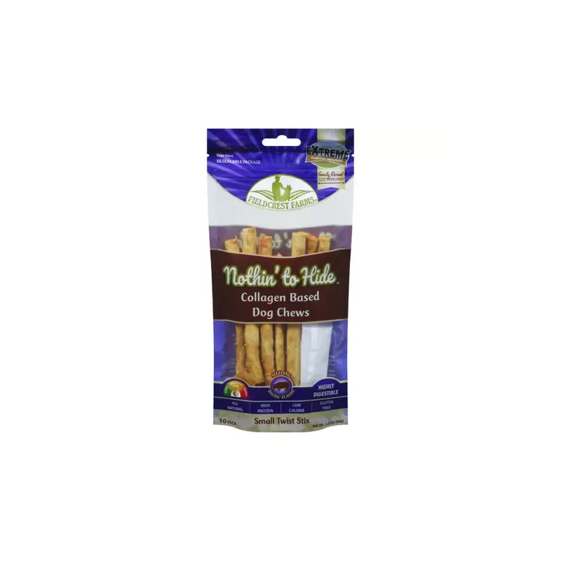 Nothin to Hide Bacon Small Twist Stix (10ct) (2.3oz)